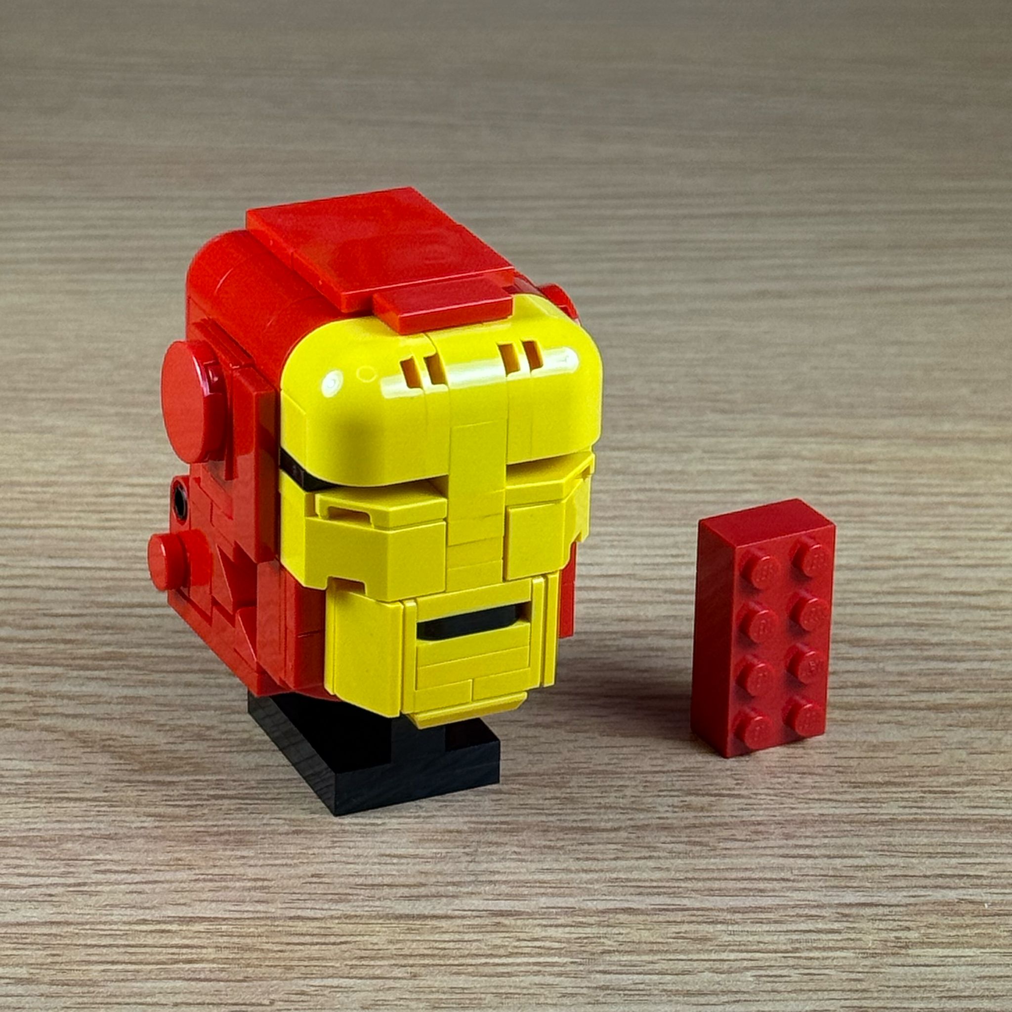 Red Mech Suit Man Headcase LEGO MOC studio image