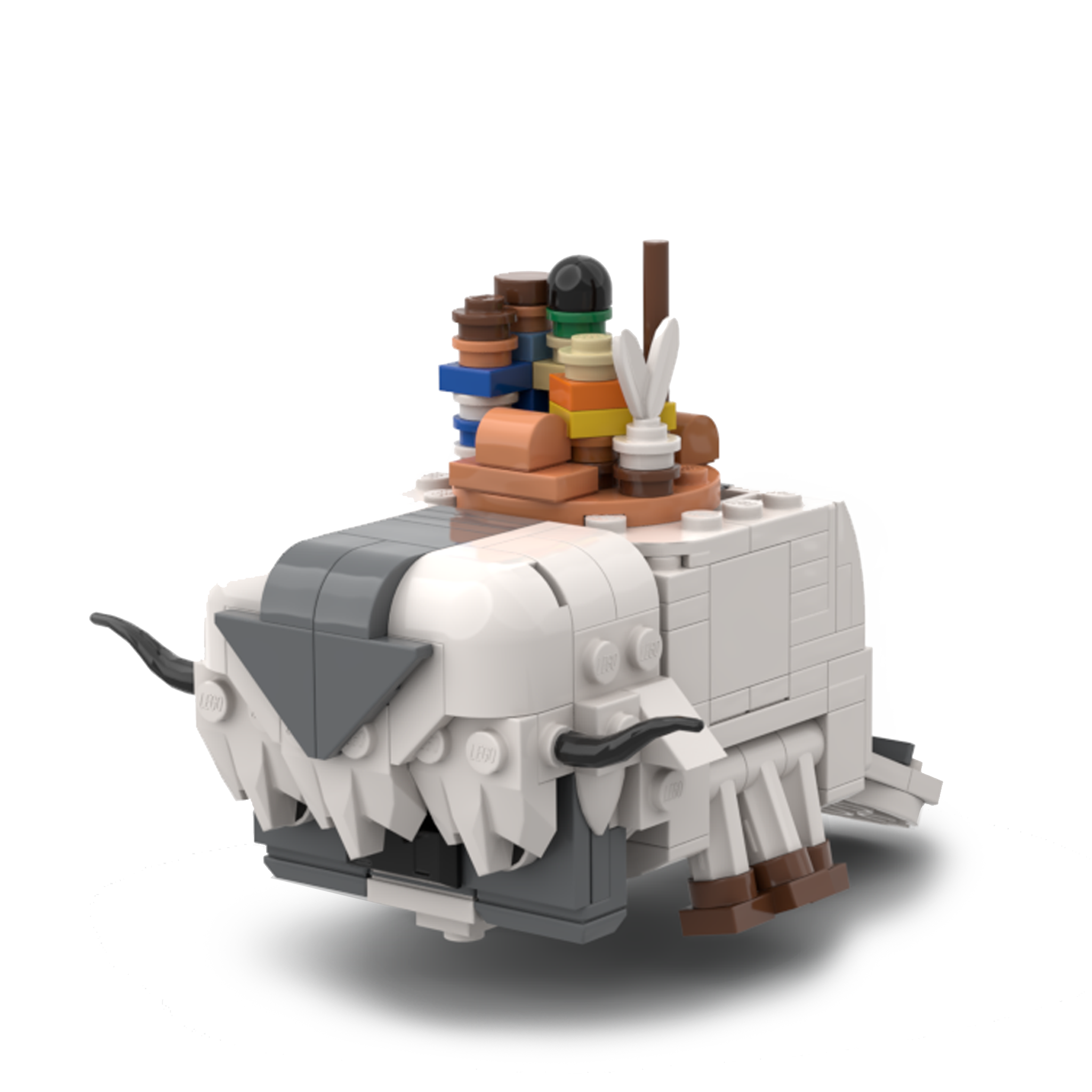 Air Buffalo and Friends LEGO MOC front view